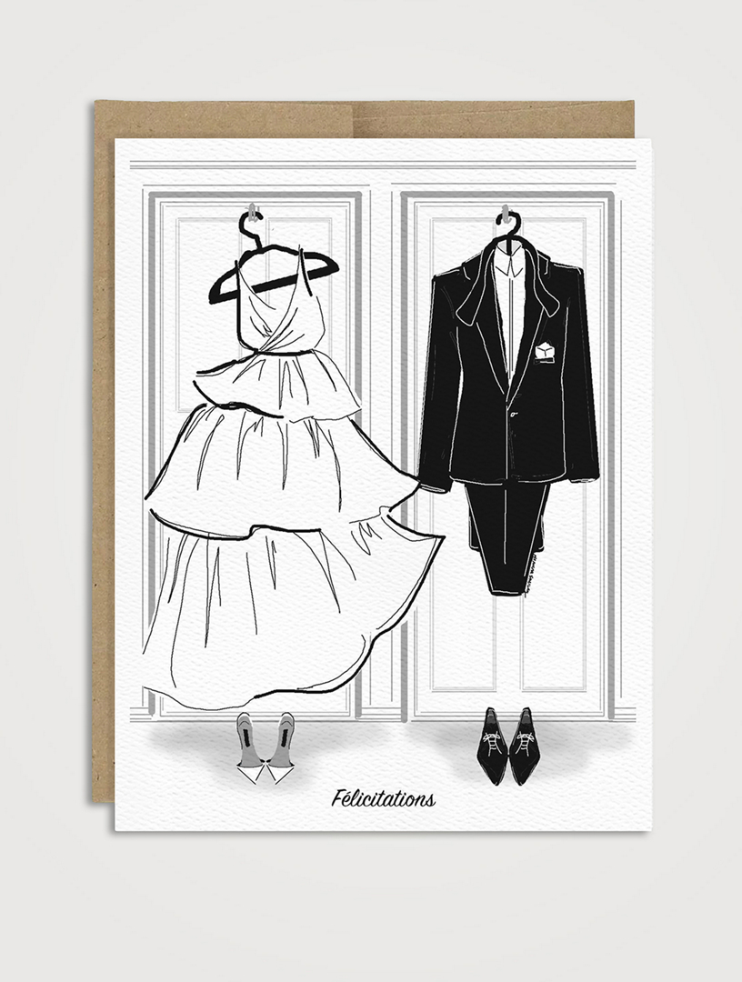 Dressing Duo Greeting Card - French