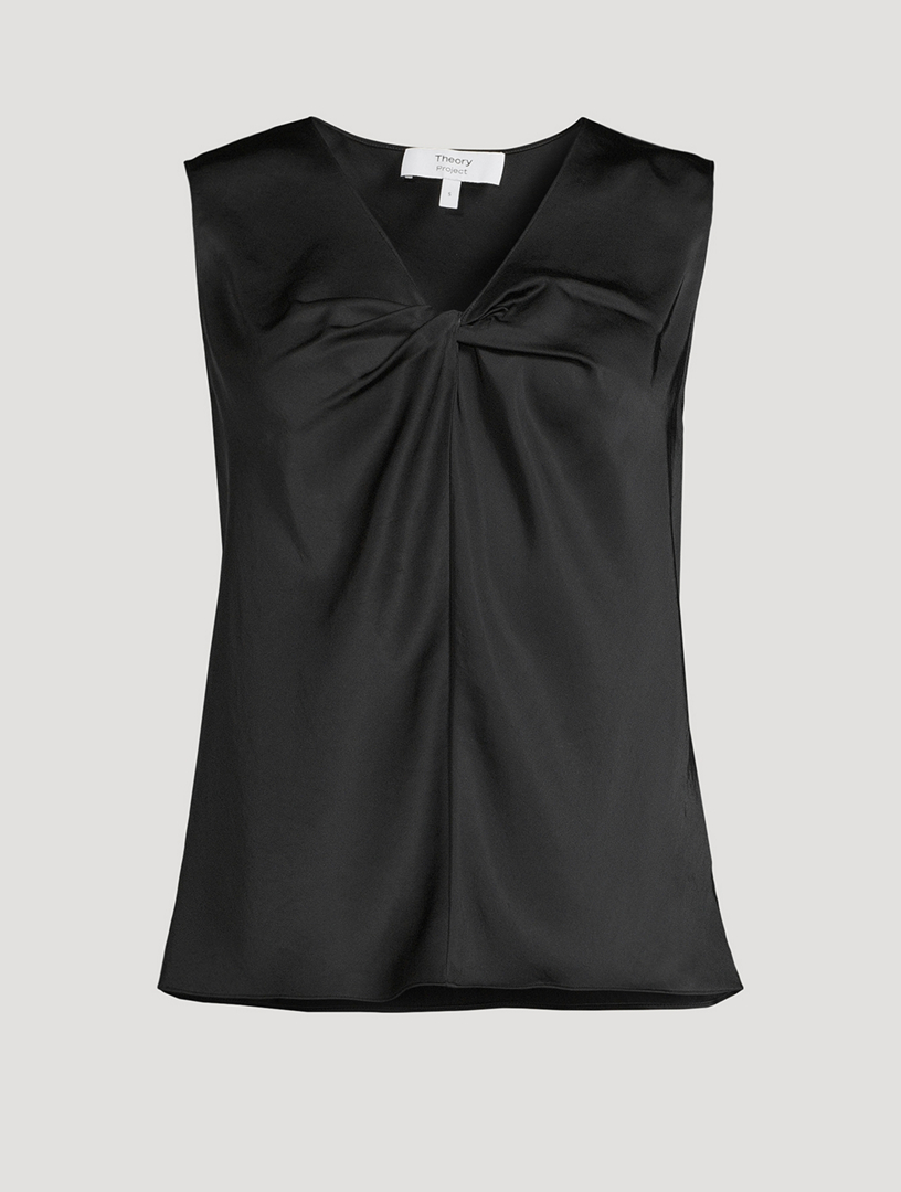 FRAME Gillian Puff-Sleeve Silk Blouse | Holt Renfrew