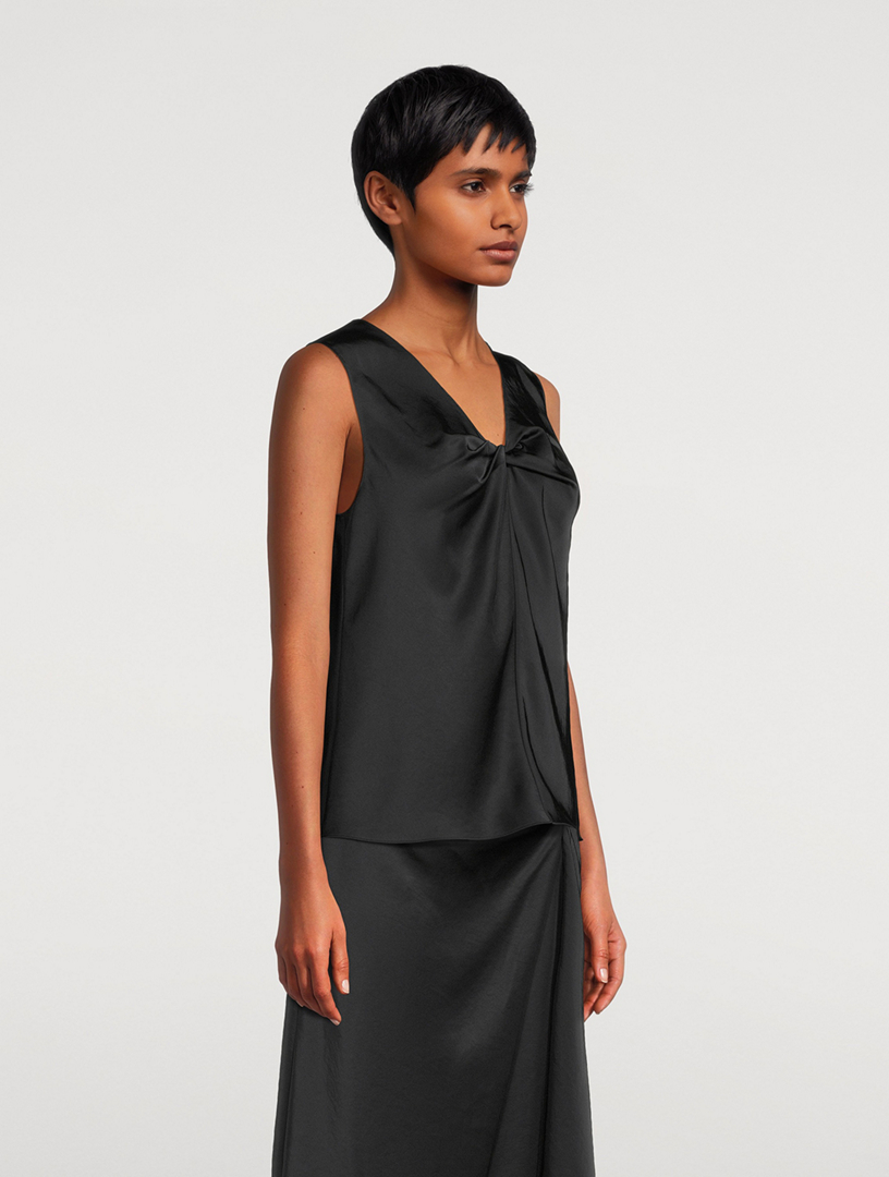 Theory Project Twisted Sleeveless Blouse