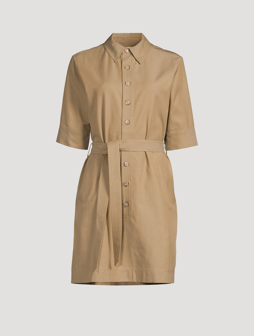 Belted trench dress sale