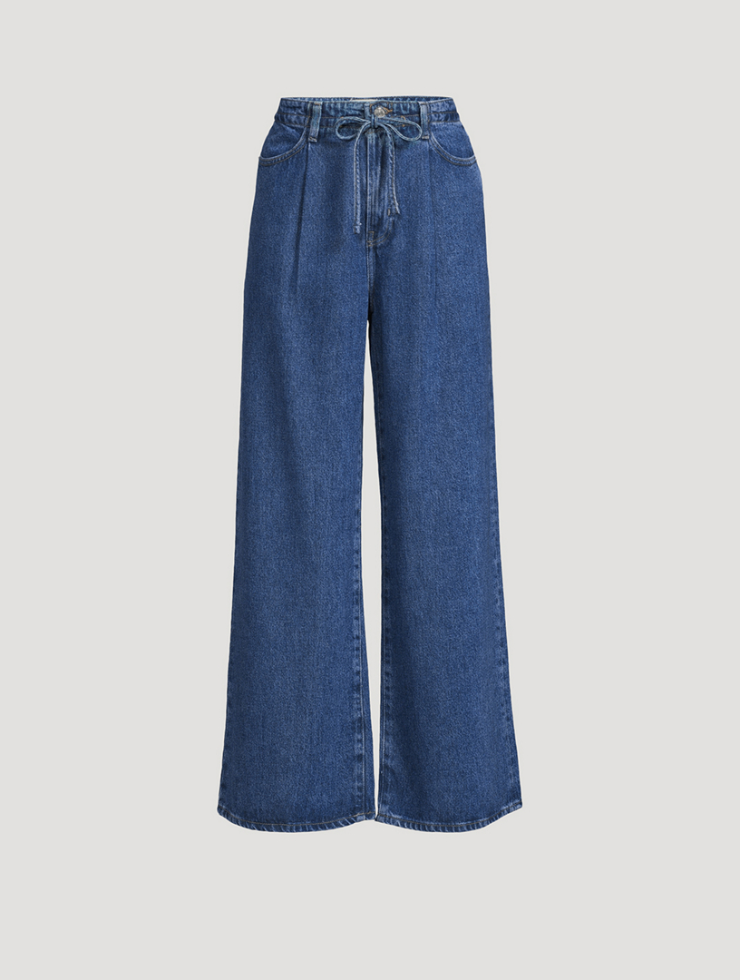 Drawstring Wide Leg Pants
