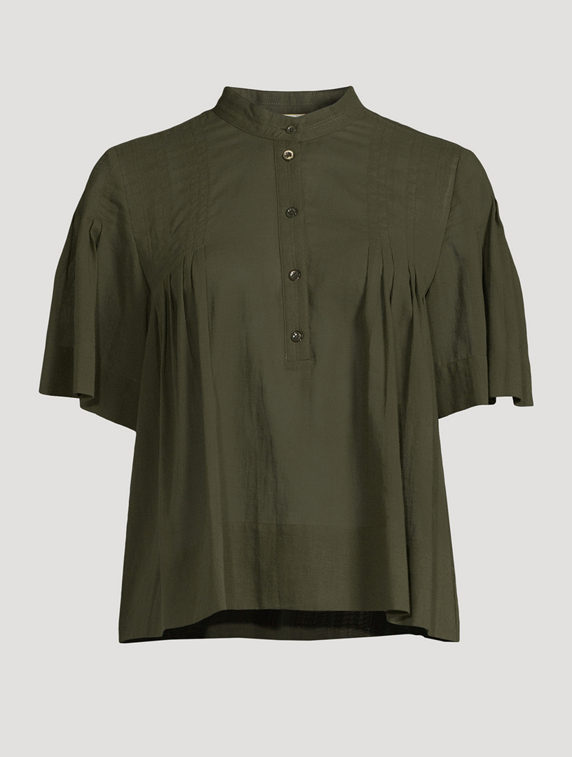 Pleated Blouse