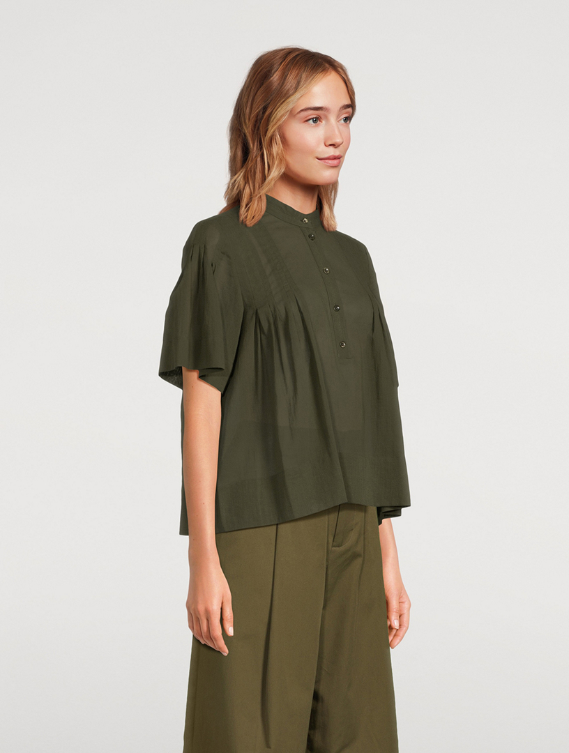 Pleated Blouse