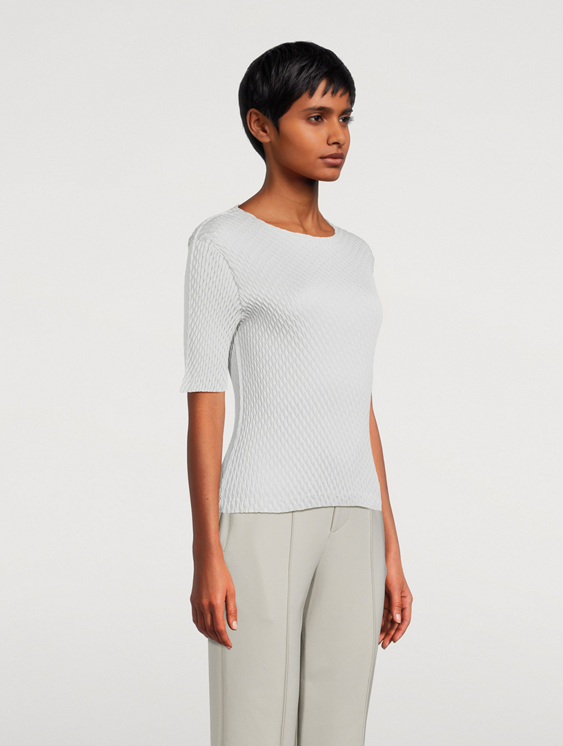 Sleek Pleats Top