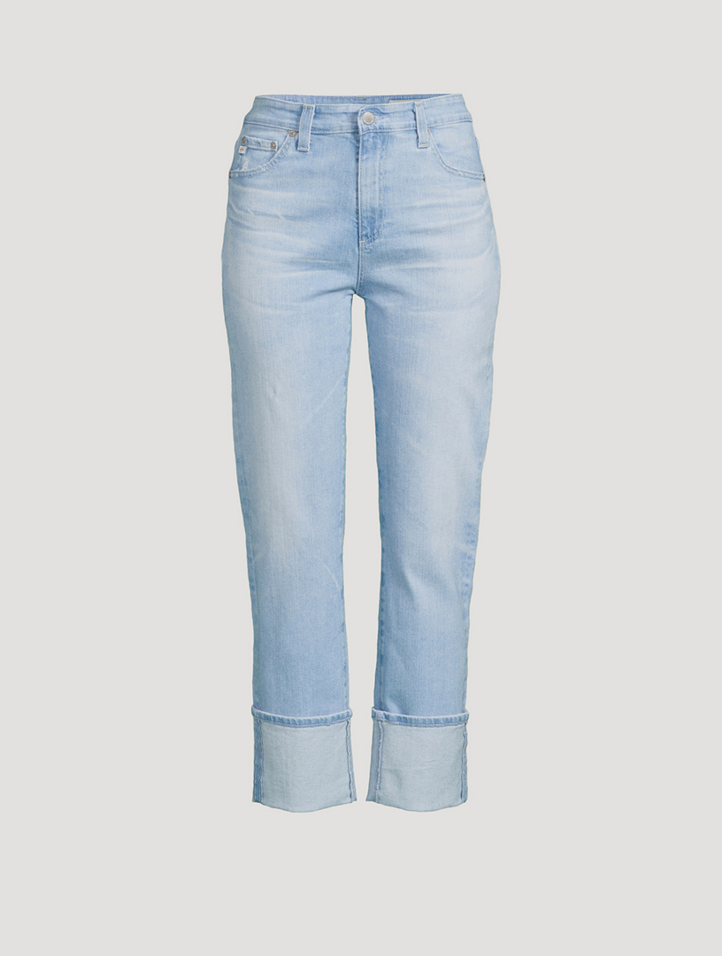 Saige Straight-Leg Crop Jeans