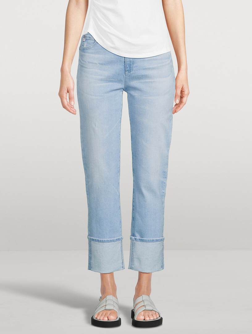 Saige Straight-Leg Crop Jeans
