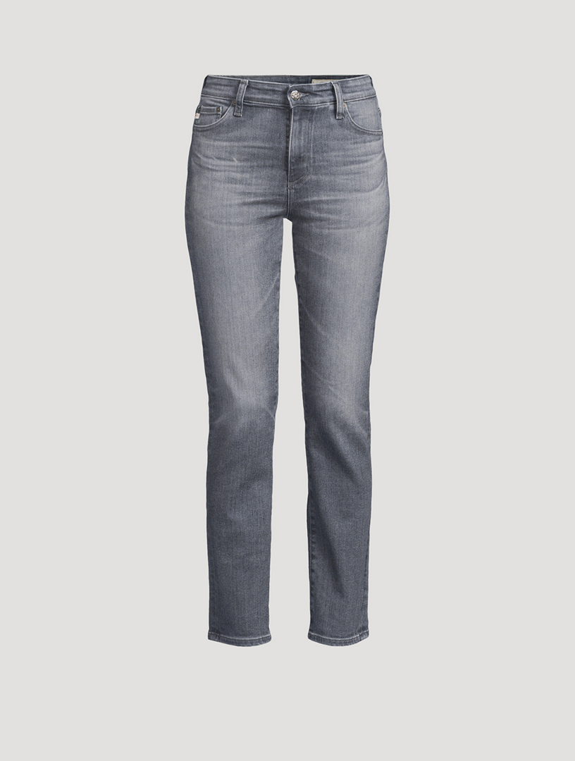 Mari High-Rise Slim Straight Jeans