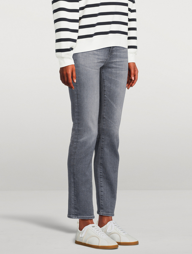 Mari High-Rise Slim Straight Jeans