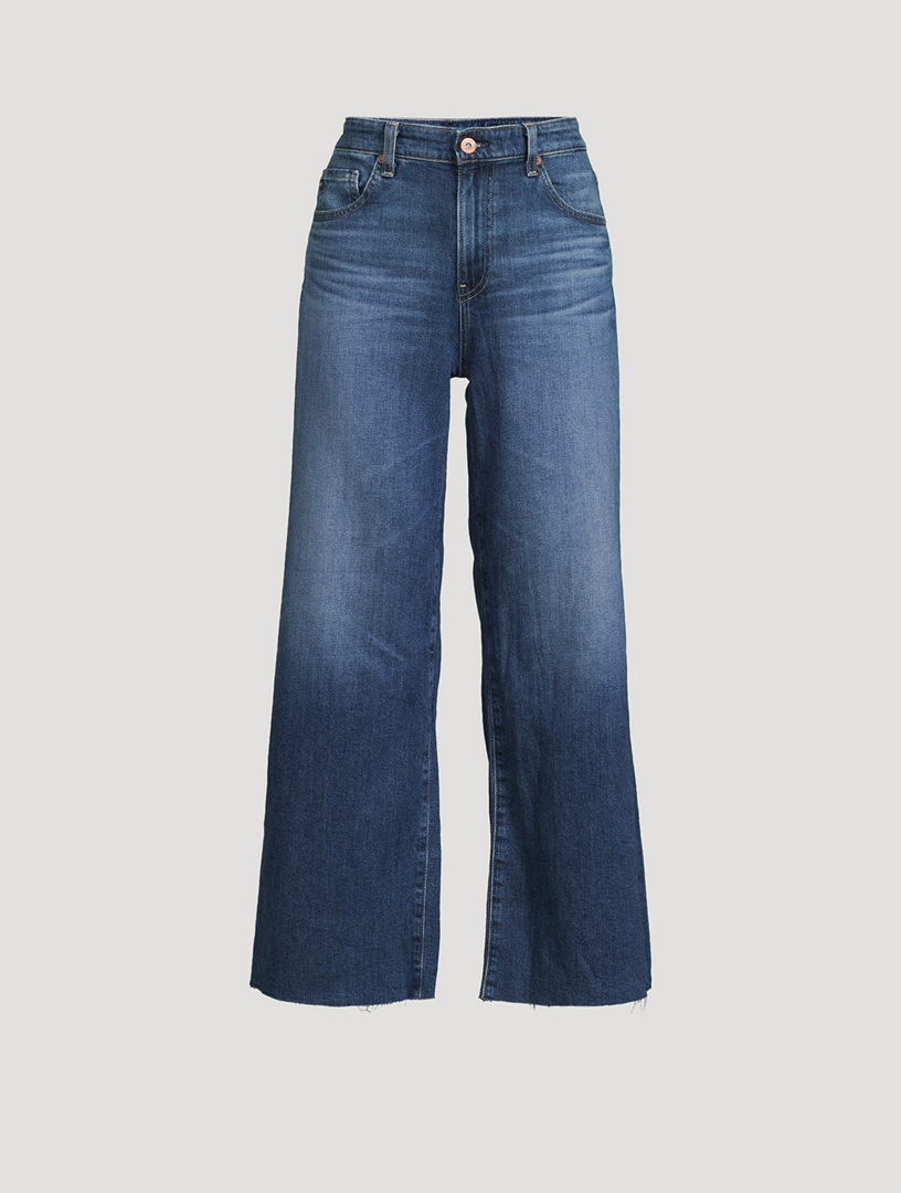 Saige Wide-Leg Crop Jeans