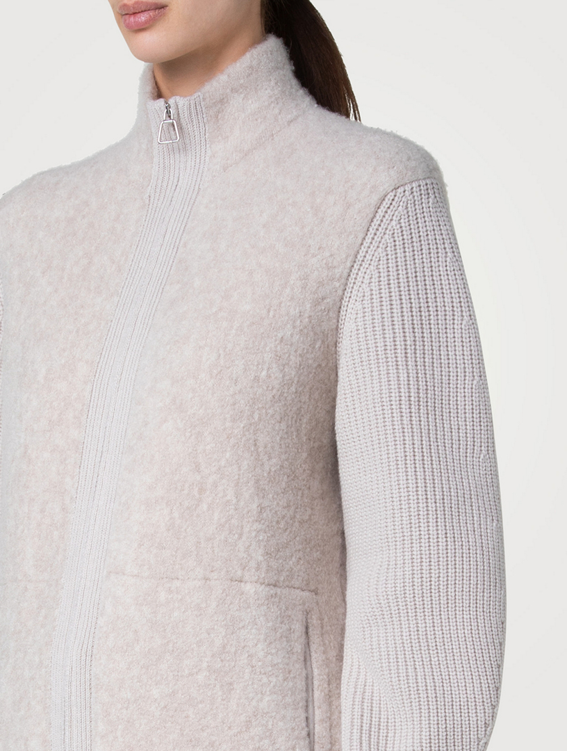 Cashmere Silk And Wool Cardigan