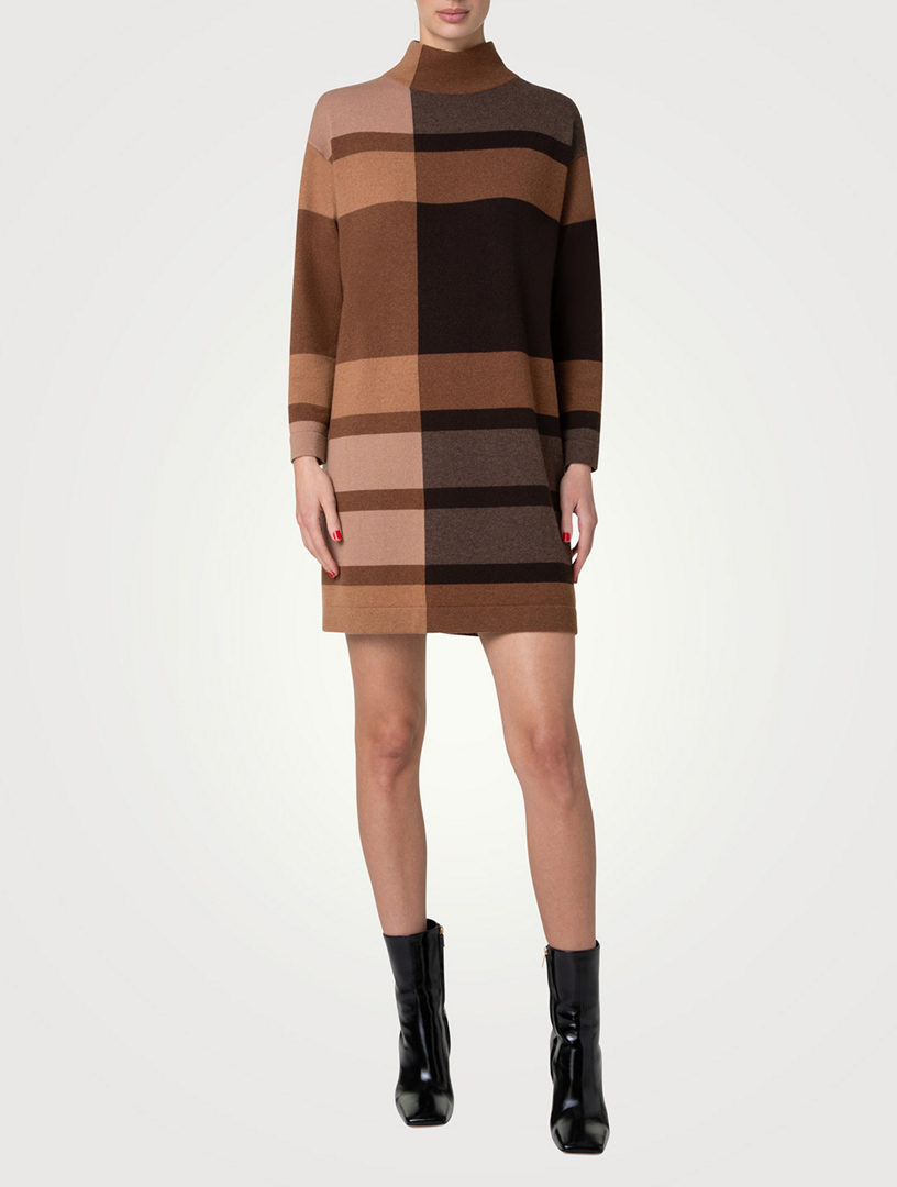Cashmere And Wool Long-Sleeve Dress