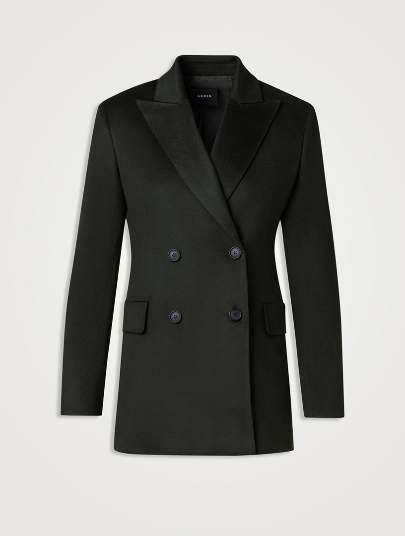 Nadine Cashmere Double-Breasted Blazer