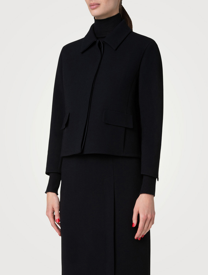 Timo Wool Crêpe Double-Face Jacket