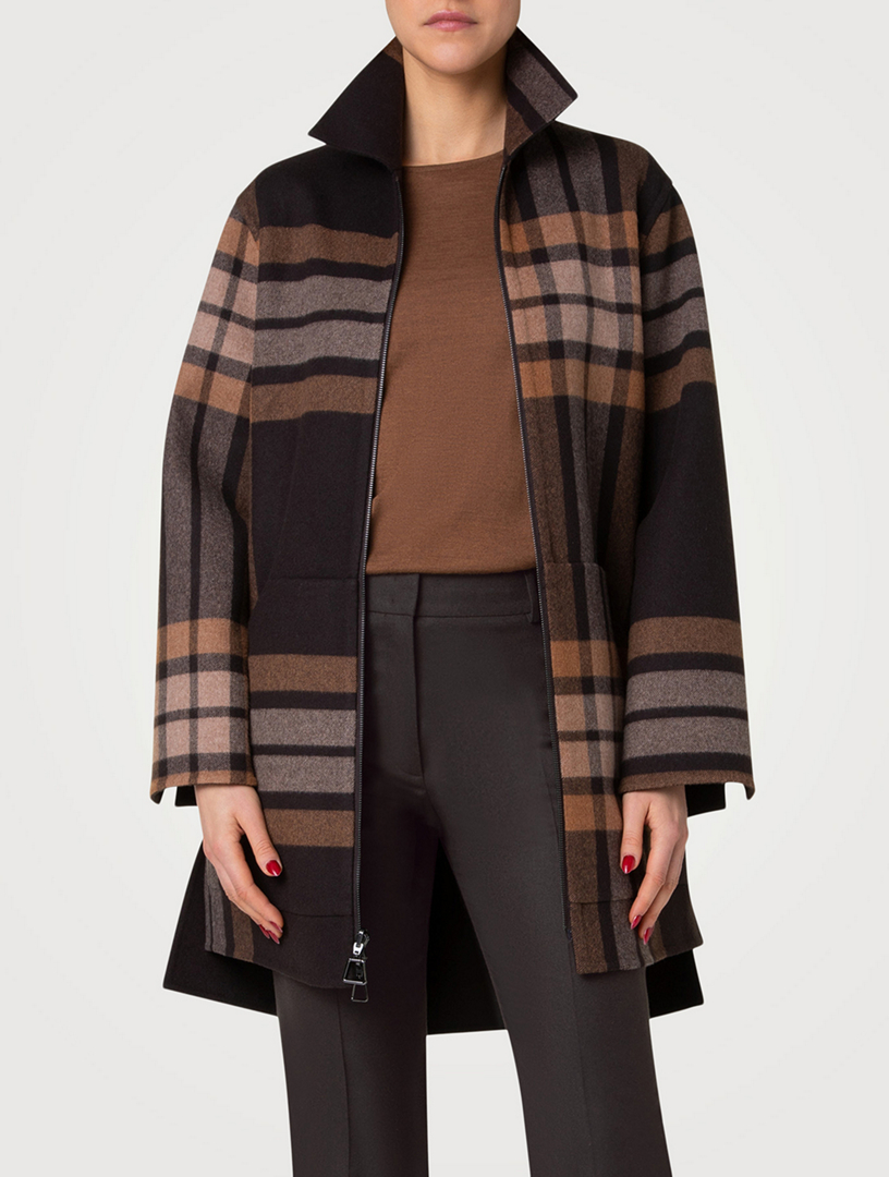 Fabiola Wool Cashmere Double-Face Reversible Coat