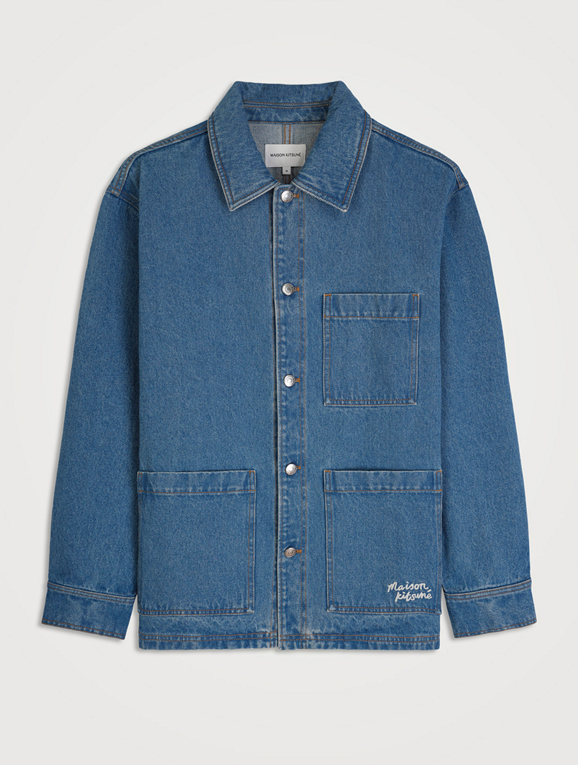 MAISON KITSUNÉ Denim Workwear Jacket | Holt Renfrew