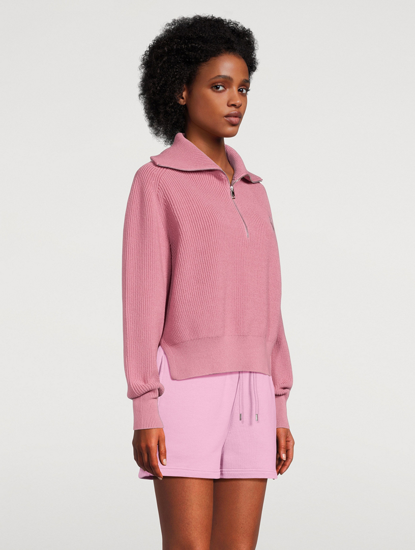 Bold Fox Head Half-Zip Sweater