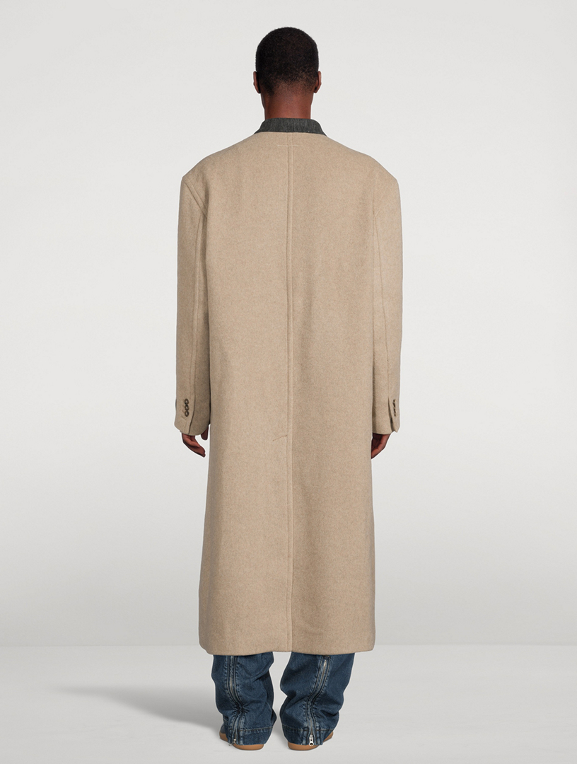 MM6 MAISON MARGIELA Wool-Blend Double-Breasted Coat | Holt