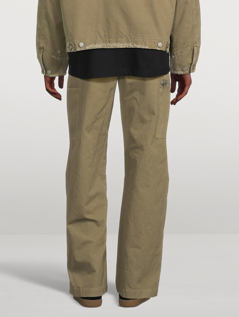Cotton Jersey Straight-Leg Pants
