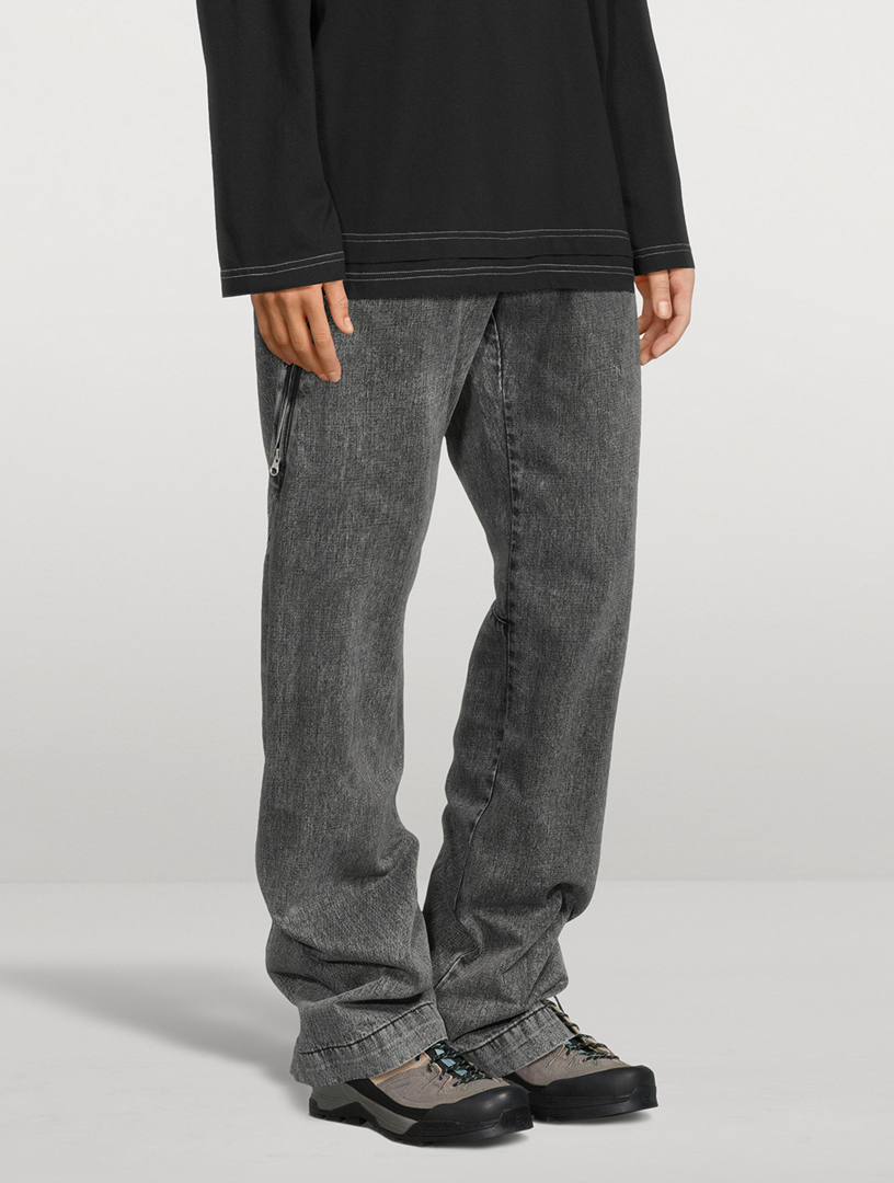 Straight-Leg Denim Trousers