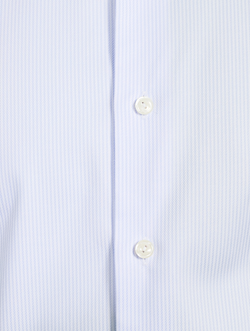 Contemporary Fit Striped Cotton Tencel™ Shirt
