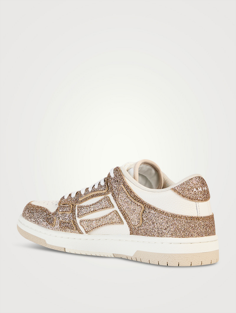 Skel Glitter Leather Sneakers