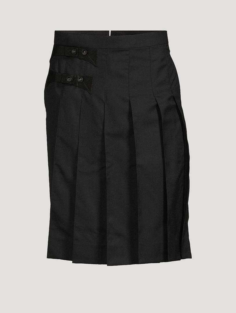 Wool Twill Skort