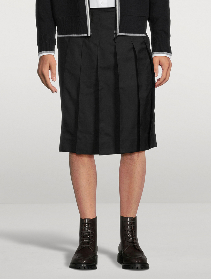 Wool Twill Skort