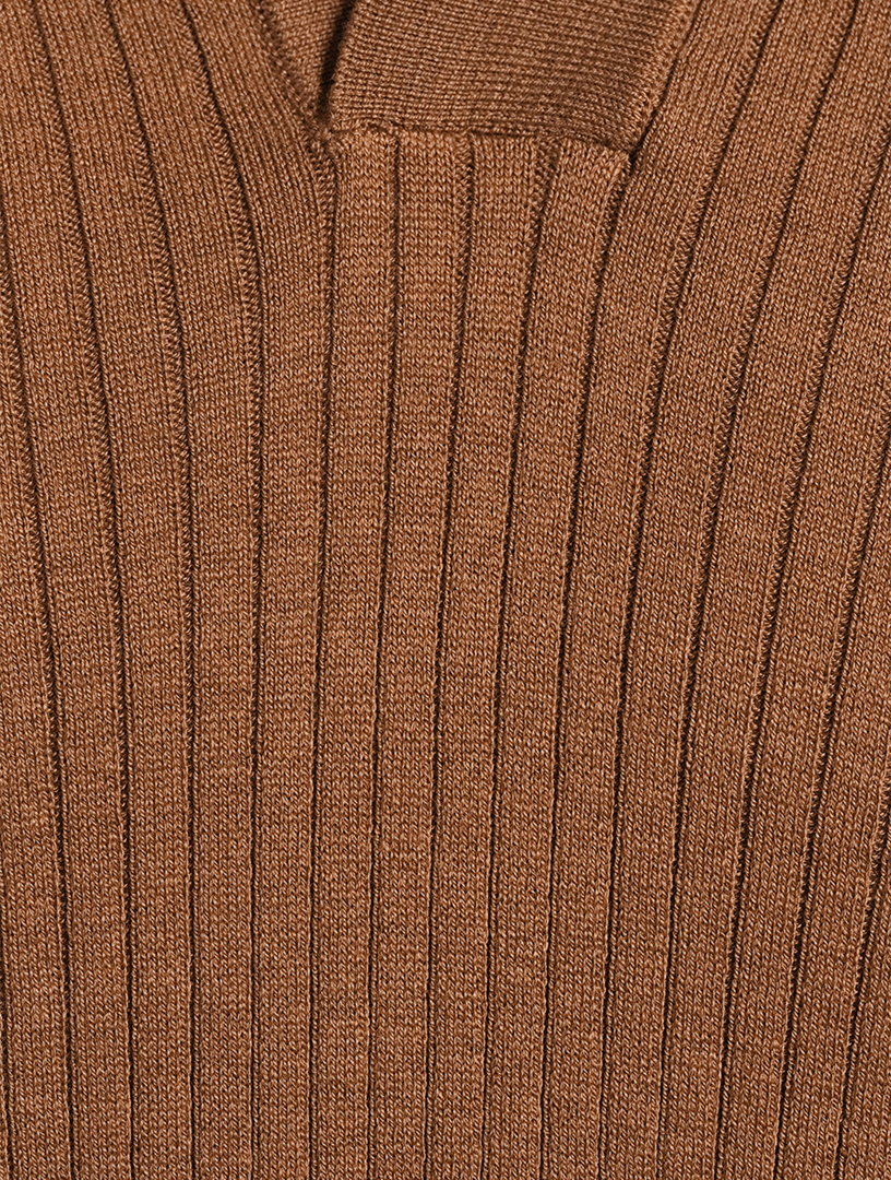 Silk And Cotton Polo Shirt