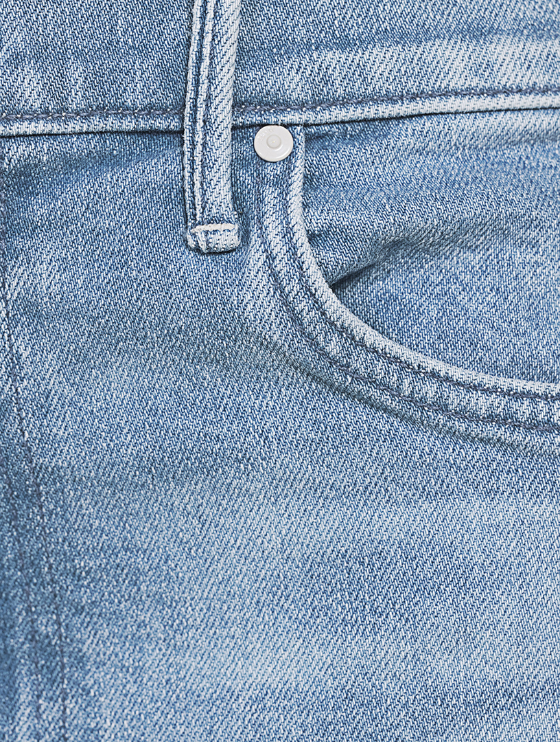 The Split Second Denim Midi Skirt