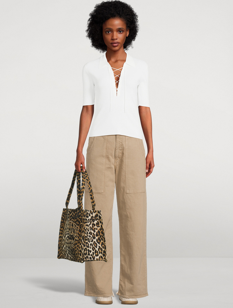 The Quartet Breaker Skimp Wide-Leg Utility Pants