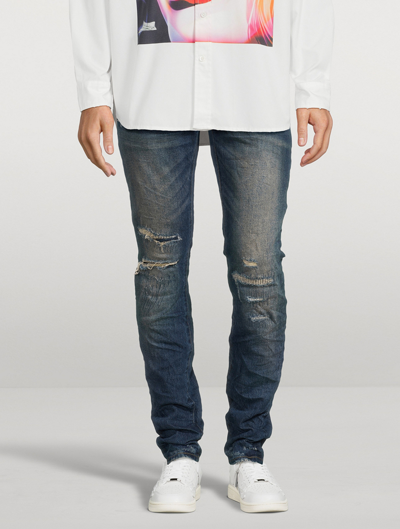 P001 Stretch Skinny Low-Rise Jeans