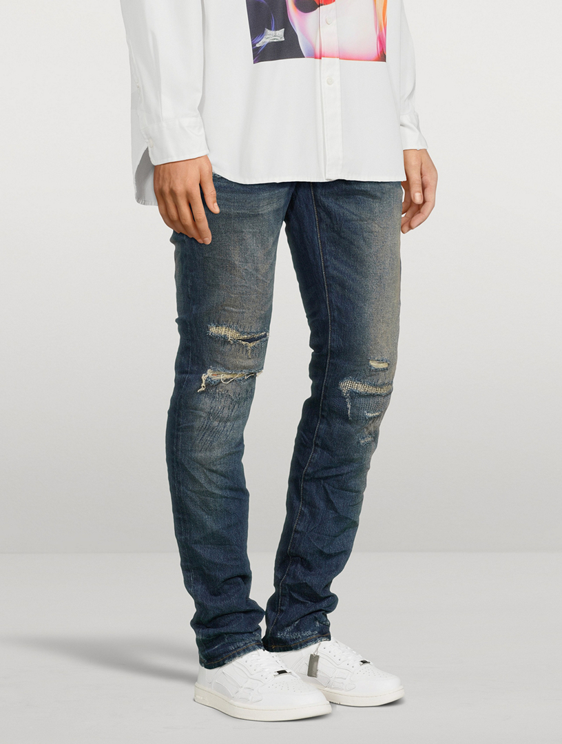 P001 Stretch Skinny Low-Rise Jeans