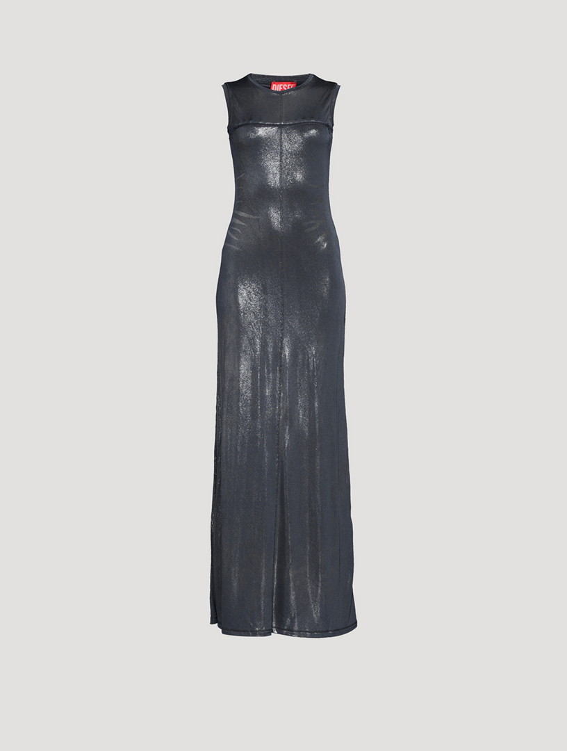 D-Vety Metallic Maxi Dress