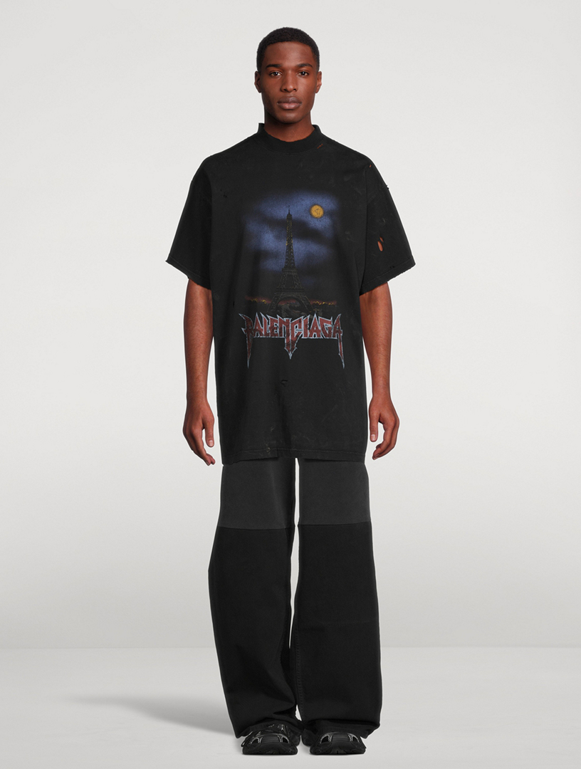 BALENCIAGA Paris Moon Oversized Tee サイズ2 BALENCIAGA Paris Moon Oversized Tee サイズ2 - メルカリ