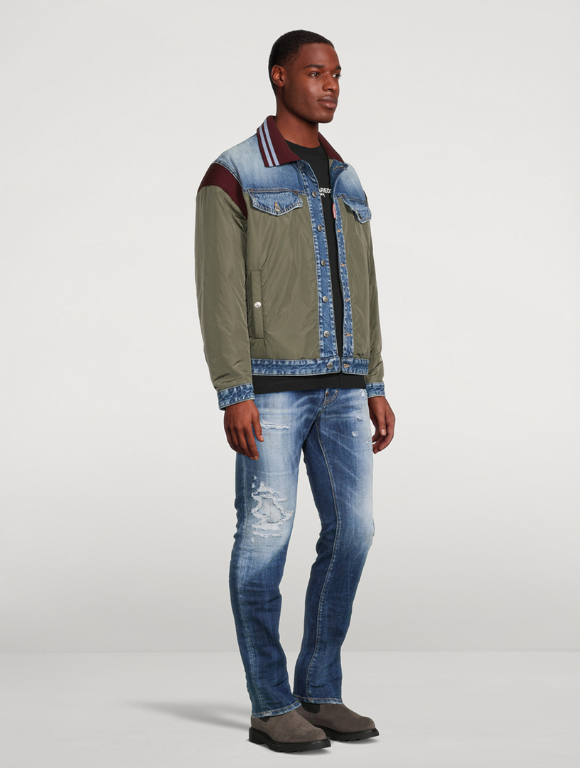 Varsity Padded Denim Jacket