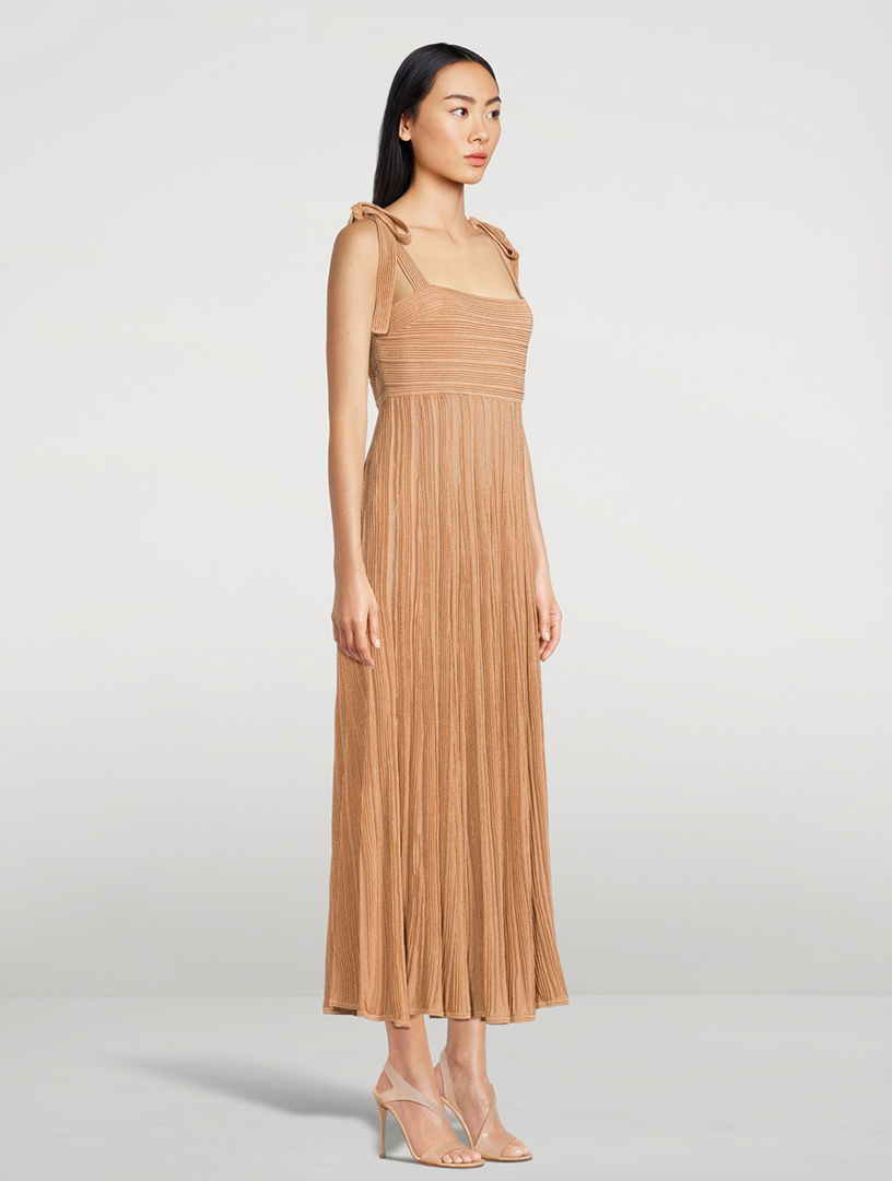 zimmermann plisse midi dress Zimmermann | Steel blue pleated Midi dress | Women
