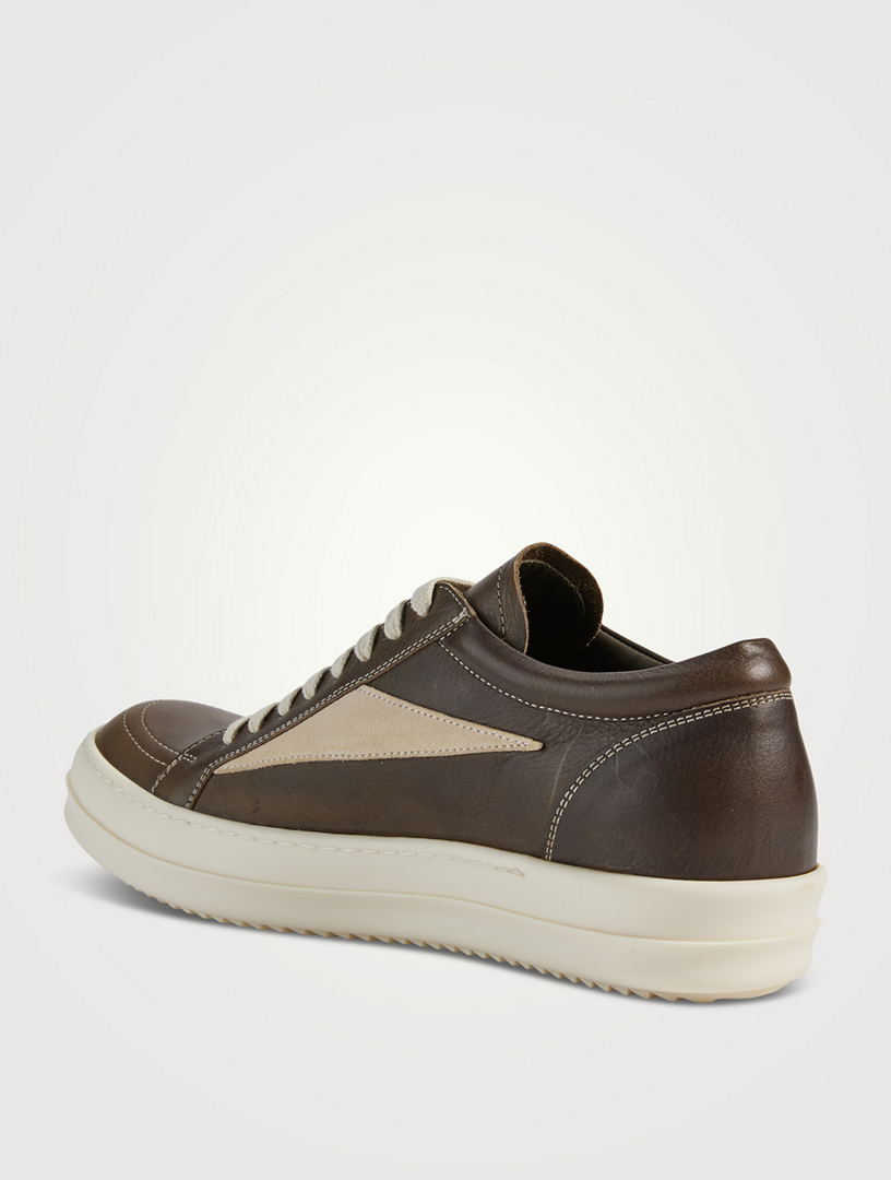 RICK OWENS Vintage Sneaks Leather Sneakers | Holt Renfrew