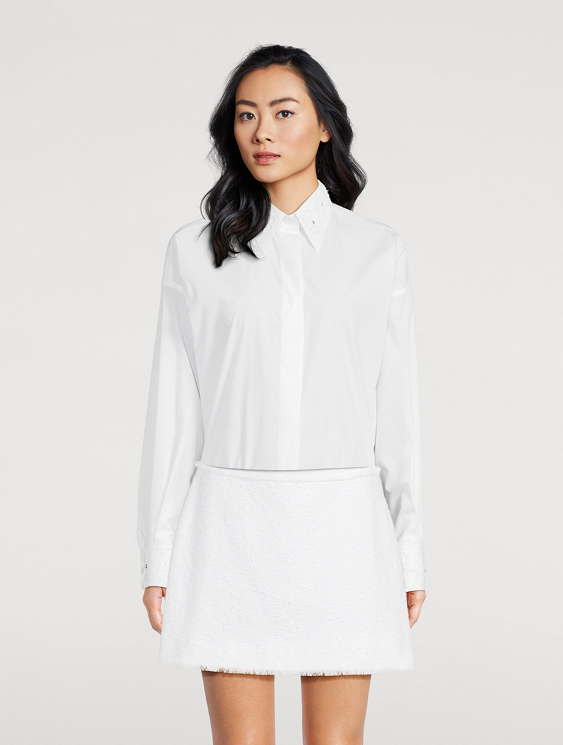 Embroidered Poplin Shirt