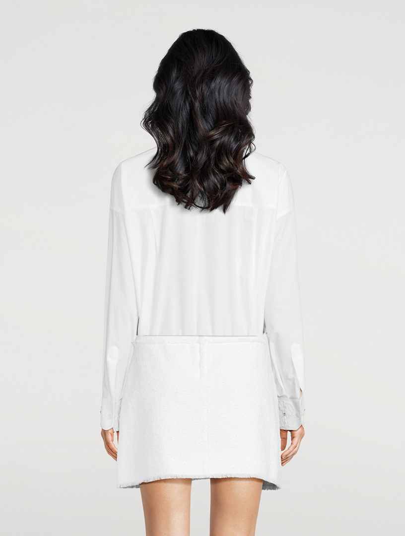 Embroidered Poplin Shirt