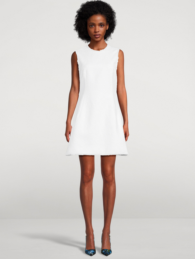 DOLCE GABBANA Raschel Tweed Mini Dress Holt Renfrew