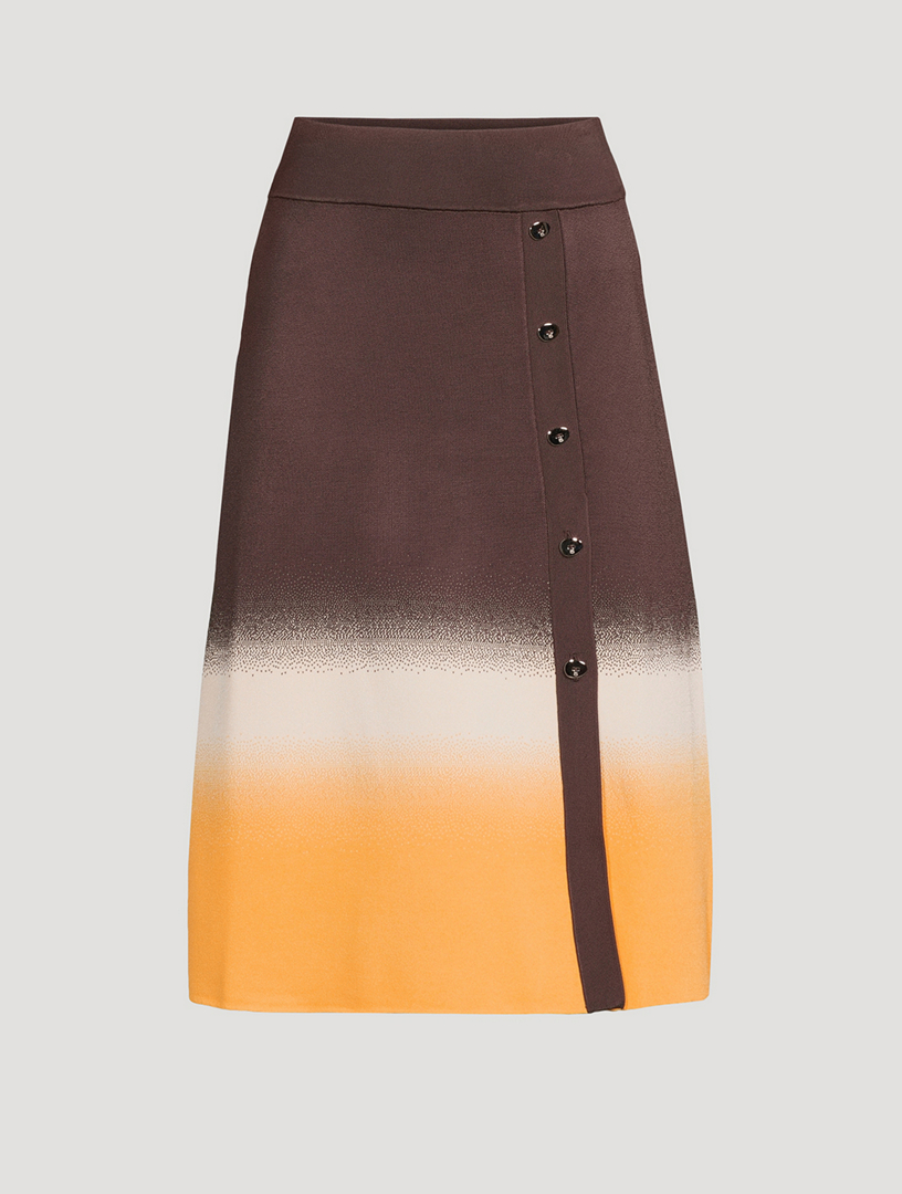 Kafka Gradient A-Line Midi Skirt
