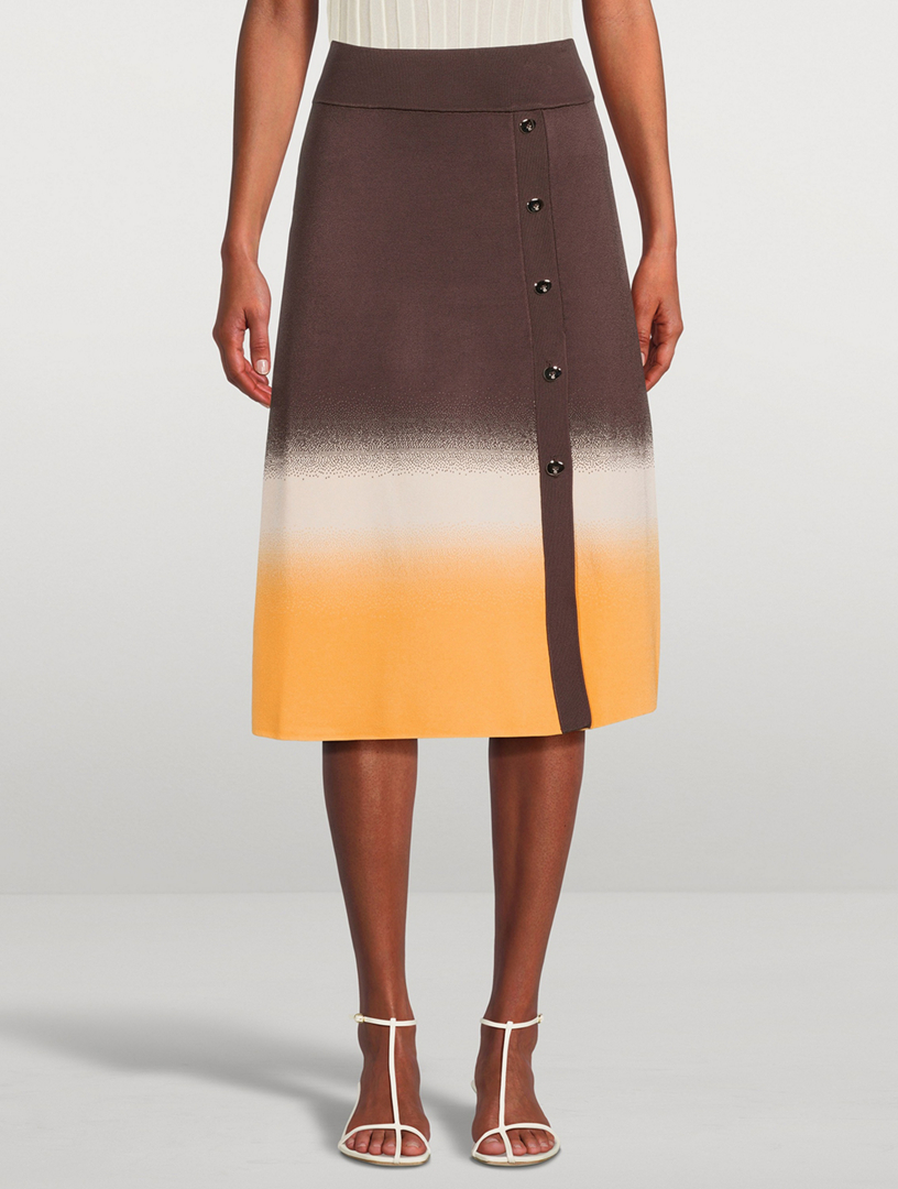 Kafka Gradient A-Line Midi Skirt