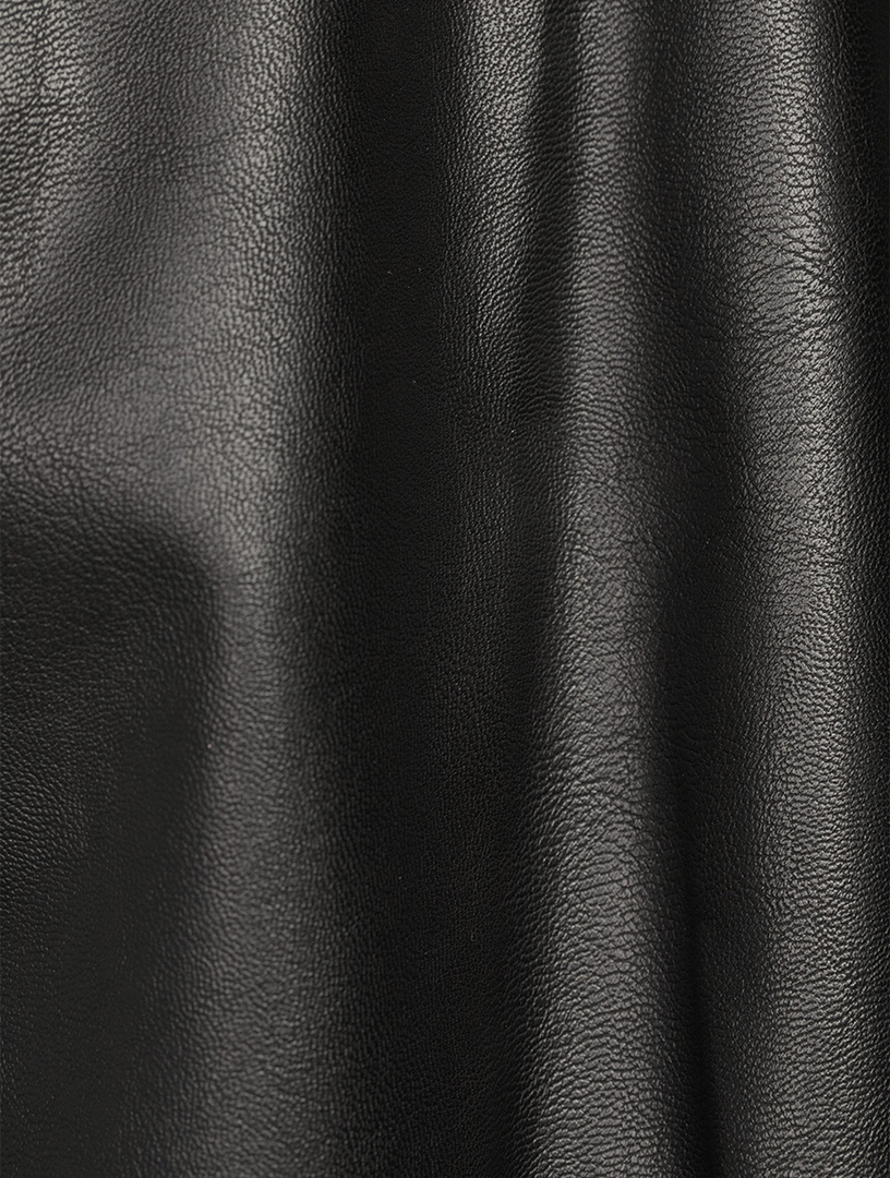 Baggy Faux Leather Pants
