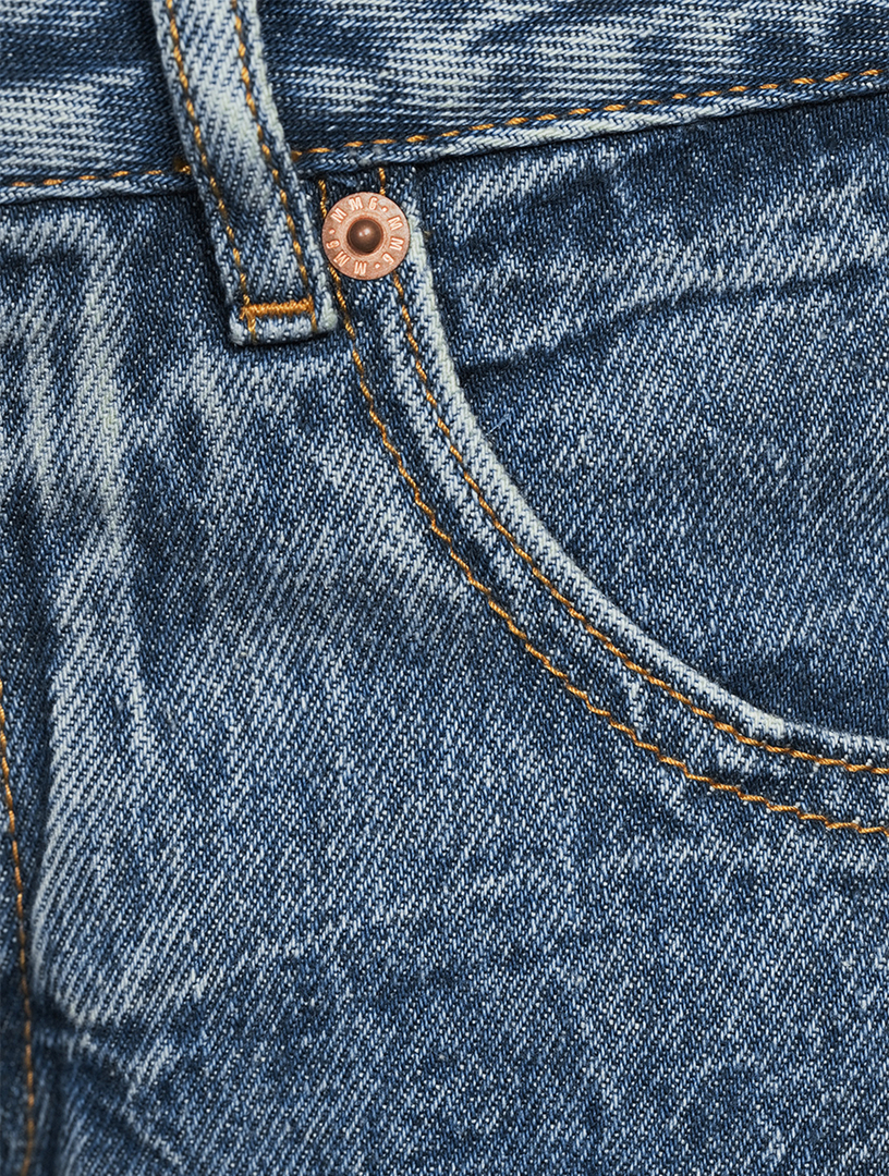 Crinkle Bootcut Jeans