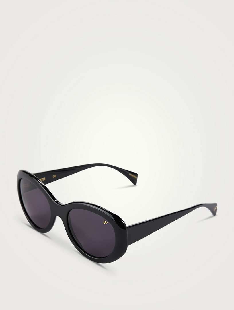 Hunter Glossy Round Cat Eye Sunglasses