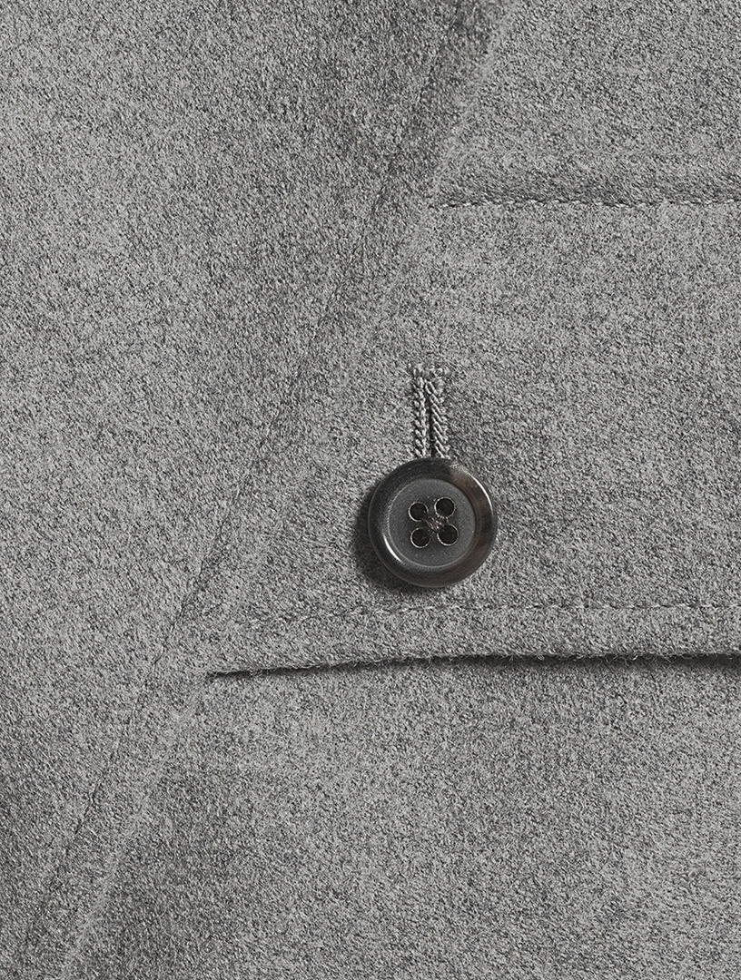 Wool Flannel Safari Jacket