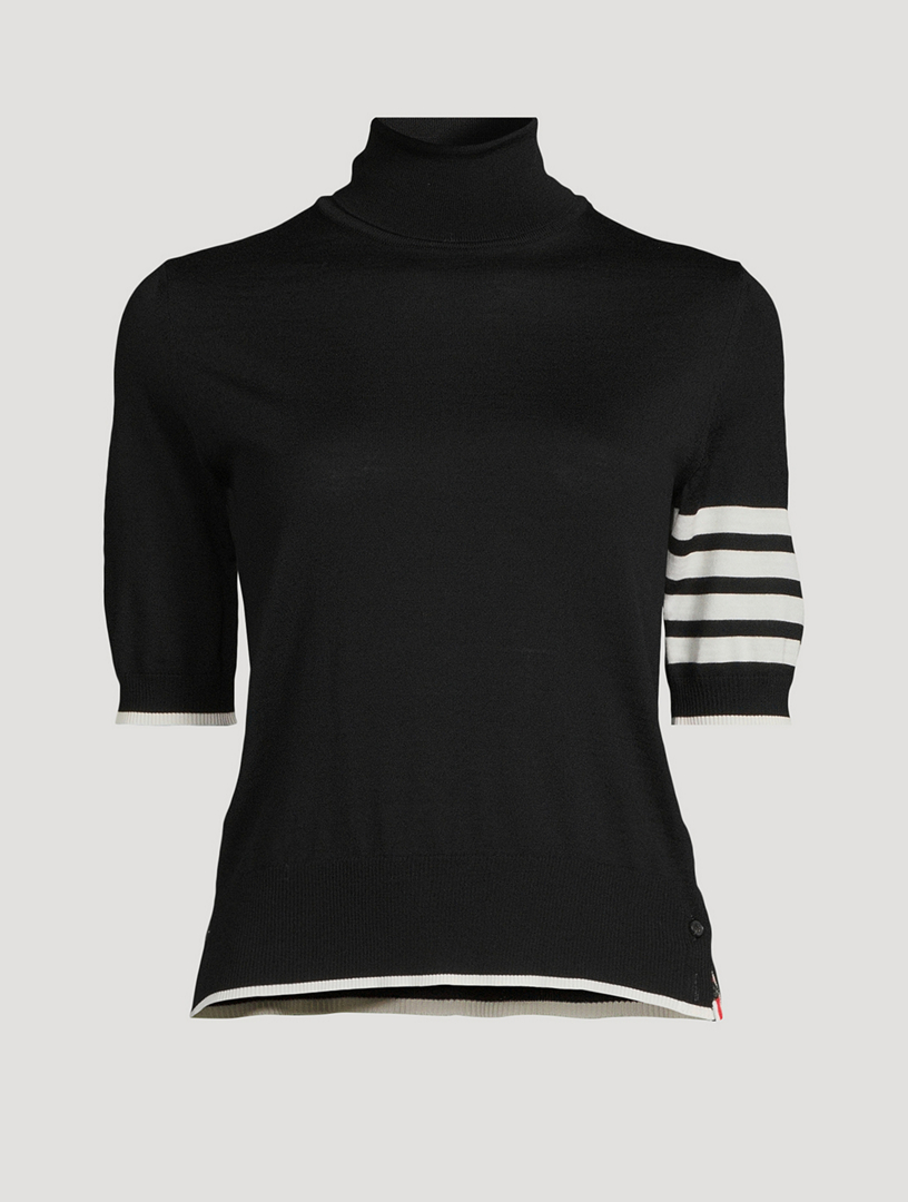 Short Sleeve Turtleneck Sweater