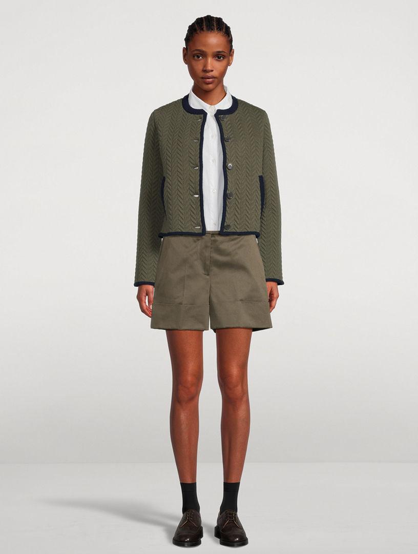 Herringbone-Quilted Jacket