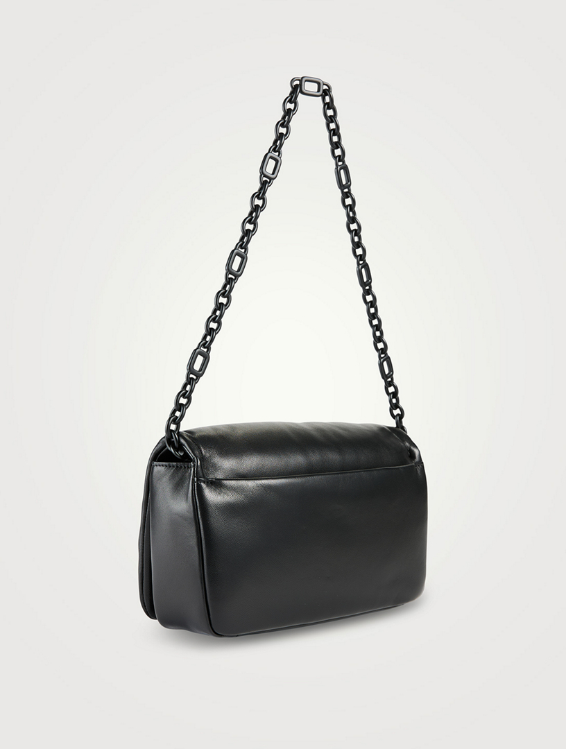 Viv' Choc Leather Shoulder Bag