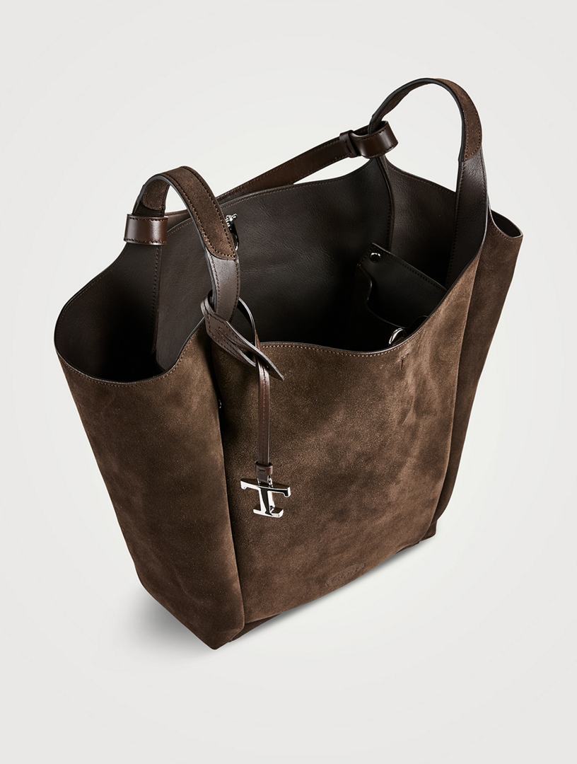 TOD'S Medium Suede Bucket Bag | Holt Renfrew
